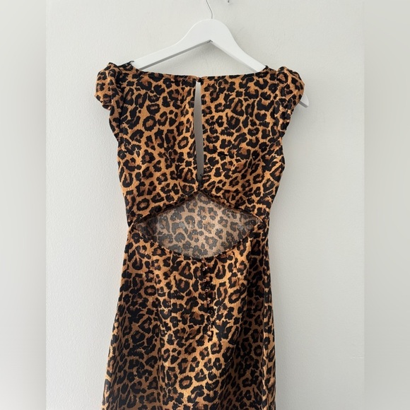 FREE PEOPLE NWT Foolish Heart Printed Midi Dress in Natural Combo XS - Picture 8 of 11